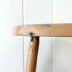 A Pair of Painted Antique English Stools