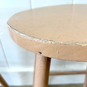 A Pair of Painted Antique English Stools