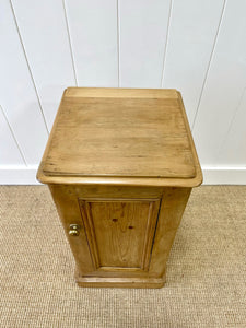 A Charming English Pine Nightstand c1890