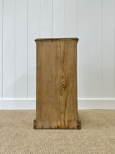 A Charming English Pine Nightstand c1890