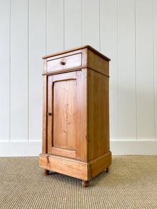 A Charming English Pine Nightstand c1890