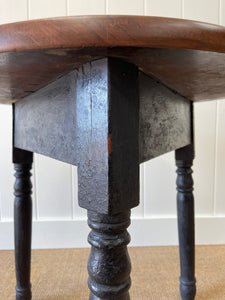 Antique English Pine Side Cricket Table c1860