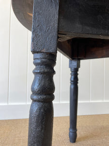 Antique English Pine Side Cricket Table c1860