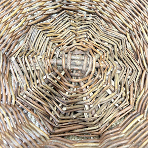 An Antique English Willow Log Basket