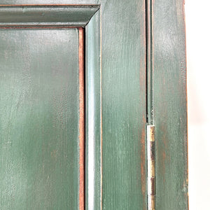 An Antique English Housekeeper's Cupboard in Green