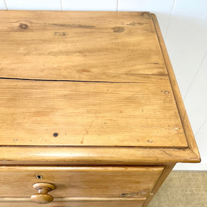 A 19th Century English Chest of Drawers/Dresser with Tulip Feet