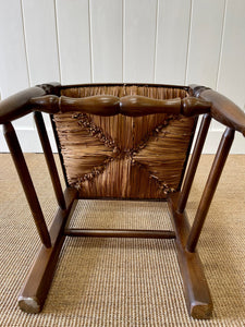 A Vintage Set of 8 English Oak Ladder Back Chairs