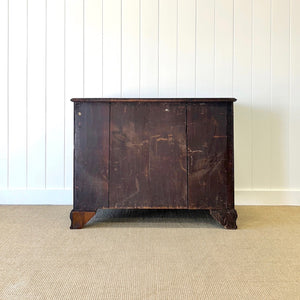 A English Georgian Mahogany Chest of Drawers with Swan Neck Hardware