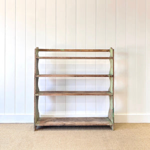 A Rustic English Painted Shelf