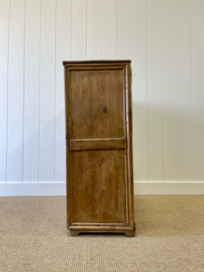 A Large and Primitive English Pine Chest of Drawers Dresser with Wooden Knobs c1850