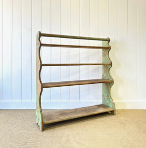 A Rustic English Painted Shelf