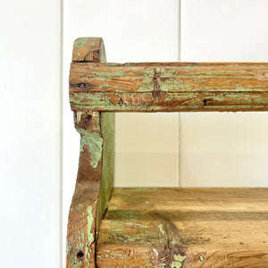 A Rustic English Painted Shelf