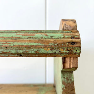 A Rustic English Painted Shelf