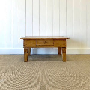 An Antique Country Pine Coffee Table