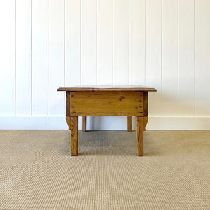 An Antique Country Pine Coffee Table