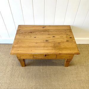 An Antique Country Pine Coffee Table