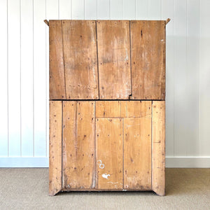 An English Georgian Linen Press Cupboard