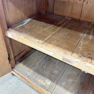 An English Georgian Linen Press Cupboard