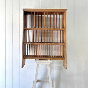 A Beautiful English Pine 19th Century Plate Rack