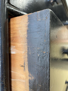 A Large English Ebonized Pine Black Chest of Drawers Dresser c1890