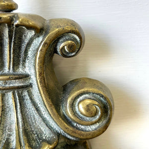 An Antique Victorian Brass Door Stop