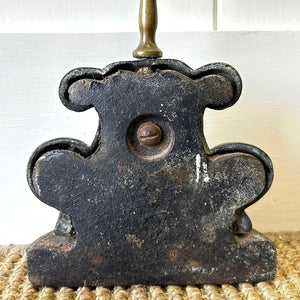 An Antique Victorian Brass Door Stop