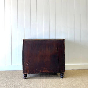 An Antique English Mahogany Chest of Drawers Dresser Tulip Feet c1890