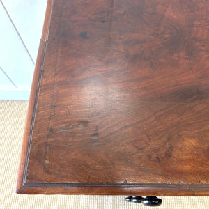 An Antique English Mahogany Chest of Drawers Dresser Tulip Feet c1890