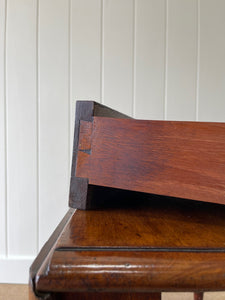 English Mahogany Drop Leaf Table on Casters c1890