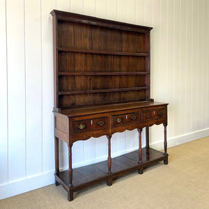 An Antique Oak 18th Century Kitchen Dresser