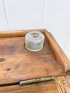 Antique English Pitch Pine Clerk's Desk c1880