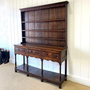 An Antique Oak 18th Century Kitchen Dresser