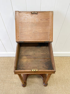 Antique English Pitch Pine Clerk's Desk c1880