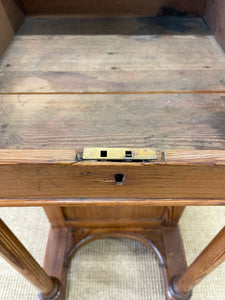 Antique English Pitch Pine Clerk's Desk c1880