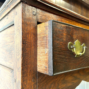 An Antique Oak 18th Century Kitchen Dresser