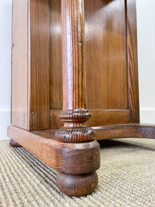 Antique English Pitch Pine Clerk's Desk c1880