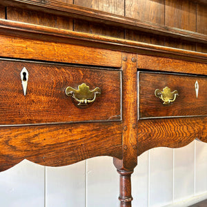 An Antique Oak 18th Century Kitchen Dresser