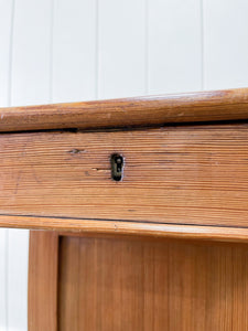 Antique English Pitch Pine Clerk's Desk c1880