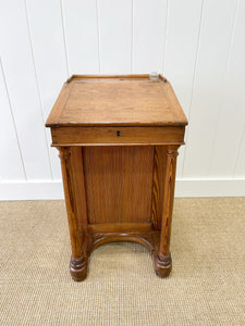 Antique English Pitch Pine Clerk's Desk c1880