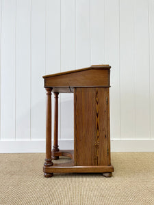 Antique English Pitch Pine Clerk's Desk c1880