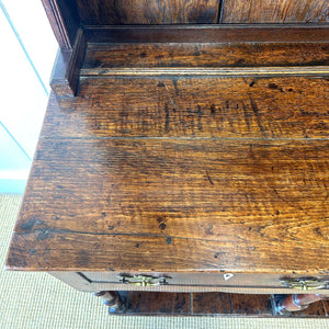 An Antique Oak 18th Century Kitchen Dresser