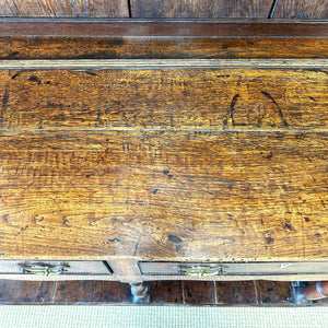 An Antique Oak 18th Century Kitchen Dresser