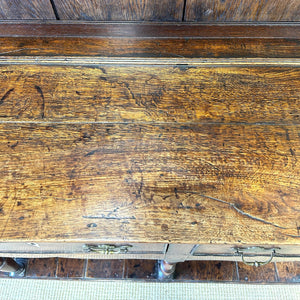 An Antique Oak 18th Century Kitchen Dresser