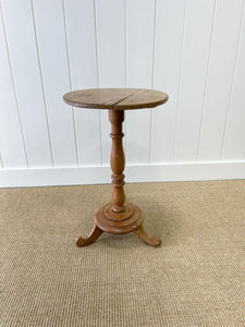 A Delightful Scandinavian Pine Candlestick Table c1890