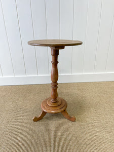 A Delightful Scandinavian Pine Candlestick Table c1890