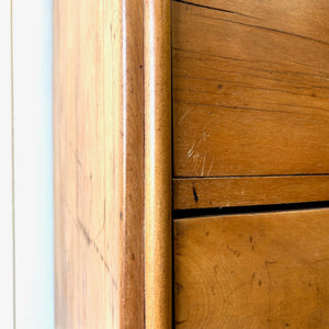 A 19th Century English Chestnut Chest of Drawers/Dresser with Tulip Feet