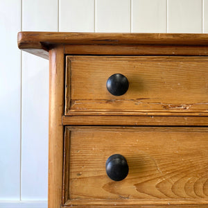 A Large English Country 7 Drawer Pine Buffet or Sideboard