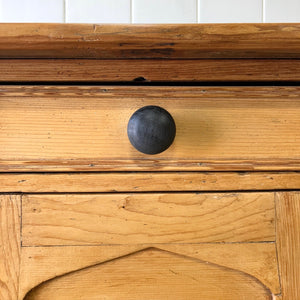 A Large English Country 7 Drawer Pine Buffet or Sideboard