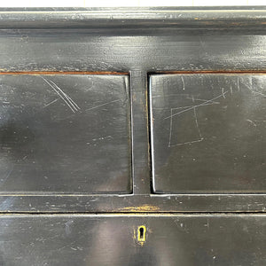 A Tall Ebonized Antique English Chest of Drawers/Dresser