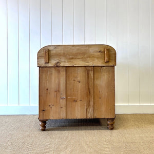 An English Pine Chest of Drawers with Gallery c1880